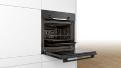 BOSCH HBF514BB0T Siyah Cam Ankastre Fırın