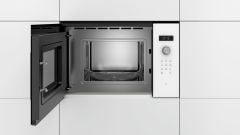 Bosch BFL524MW0 20 lt Beyaz Ankastre Mikrodalga Fırın