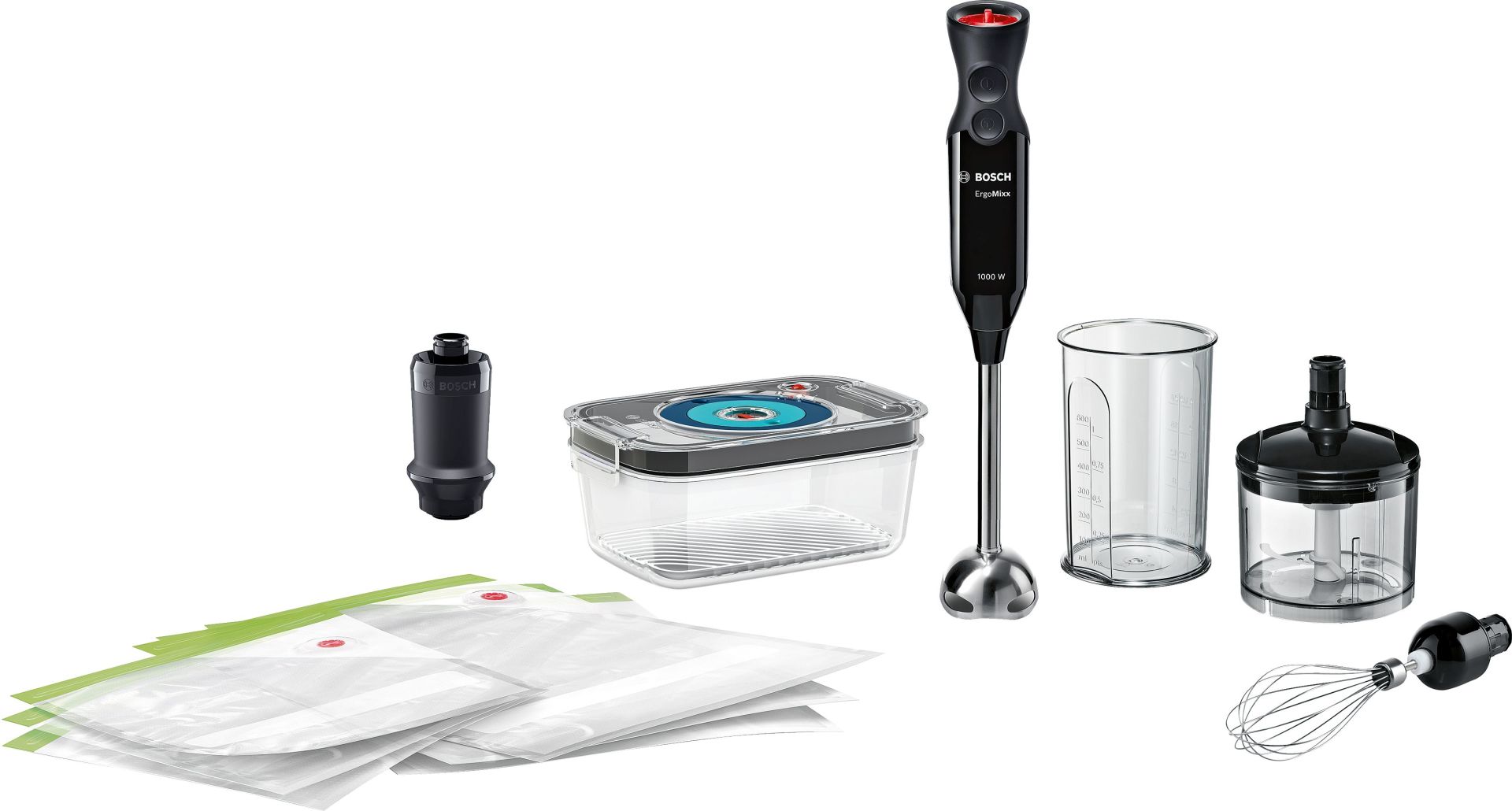 Bosch MS6CB61V5 El Blenderı ErgoMixx 1000 W Siyah, Antrasit