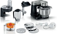 BOSCH MUMS2VM40 Mutfak Makinesi MUM Serie I 2 900 W Siyah, Gümüş