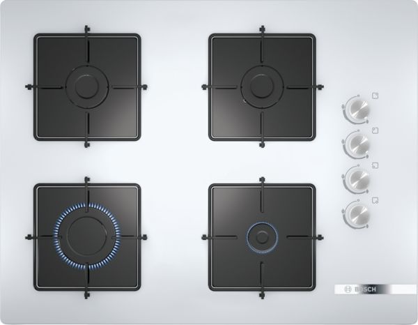 Bosch POP7C2O12O Beyaz Cam Ankastre Ocak