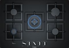 Bosch PPQ7A6B20 Wok Gözlü 75 cm Siyah Cam Ankastre Ocak