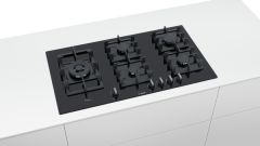 Bosch PPS9A6B90 90 cm Wok Gözlü Siyah Cam Ankastre Ocak