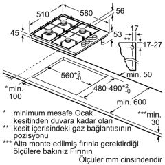 Bosch PBP6C2B82O Beyaz Ankastre Ocak