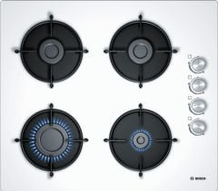 Bosch POP6C2O10O Doğalgazlı Beyaz Cam Ankastre Ocak