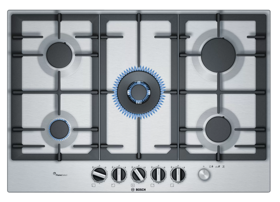 Bosch PCQ7A5M90E Wok Gözlü Inox Ankastre Ocak
