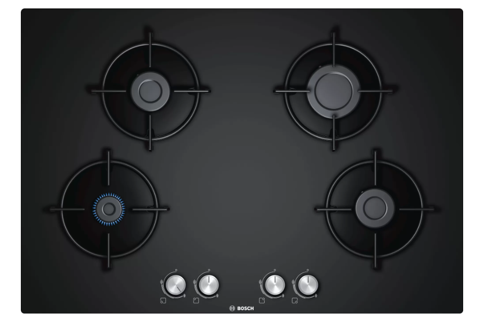 Bosch PNP7B6O10O 75 cm Siyah Cam Ankastre Ocak