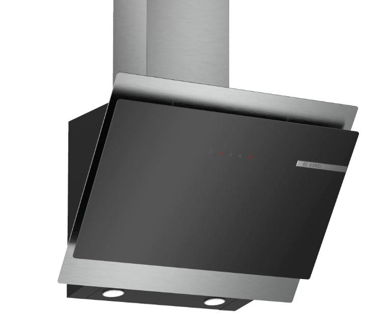 Bosch DWK68AK60T Siyah Cam Duvar Tipi Davlumbaz