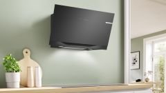 Bosch DWK91LT60 Siyah Cam Duvar Tipi Davlumbaz