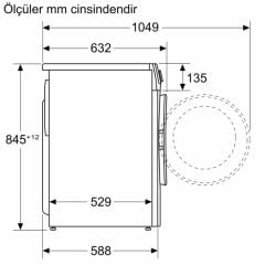 Bosch WGA252Z0TR 10 kg 1200 Devir Çamaşır Makinesi
