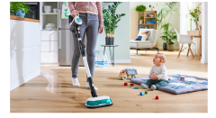 Bosch ProHijyenik Aqua White BCS71HYG1Islak Kuru Akülü Dikey Süpürge