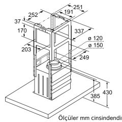 Bosch DIB97IM50 Inox Ada Tipi Davlumbaz