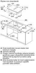 Bosch PVS811B16E Davlumbaz Entegreli İndüksiyonlu Ocak