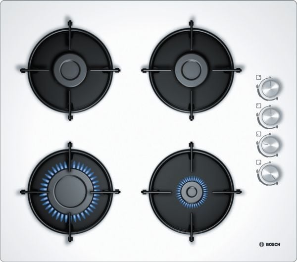 Bosch POP6C2O10L LPG'li Beyaz Cam Ankastre Ocak