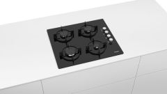 Bosch POP6C6O10L LPG'li Siyah Ankastre Cam Ocak
