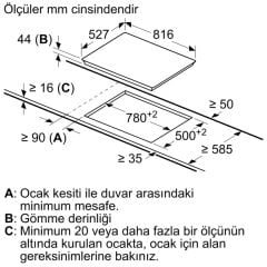 Bosch PKM875DV1D Siyah Cam Seramik Elektrikli Ankastre Ocak