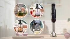 Bosch MSM4B654 Serie 4 ErgoMaster 1000 W Blender Seti