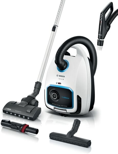 Bosch BGB6SIL0L Serie 6 Toz torbalı Süpürge ProSilence Beyaz